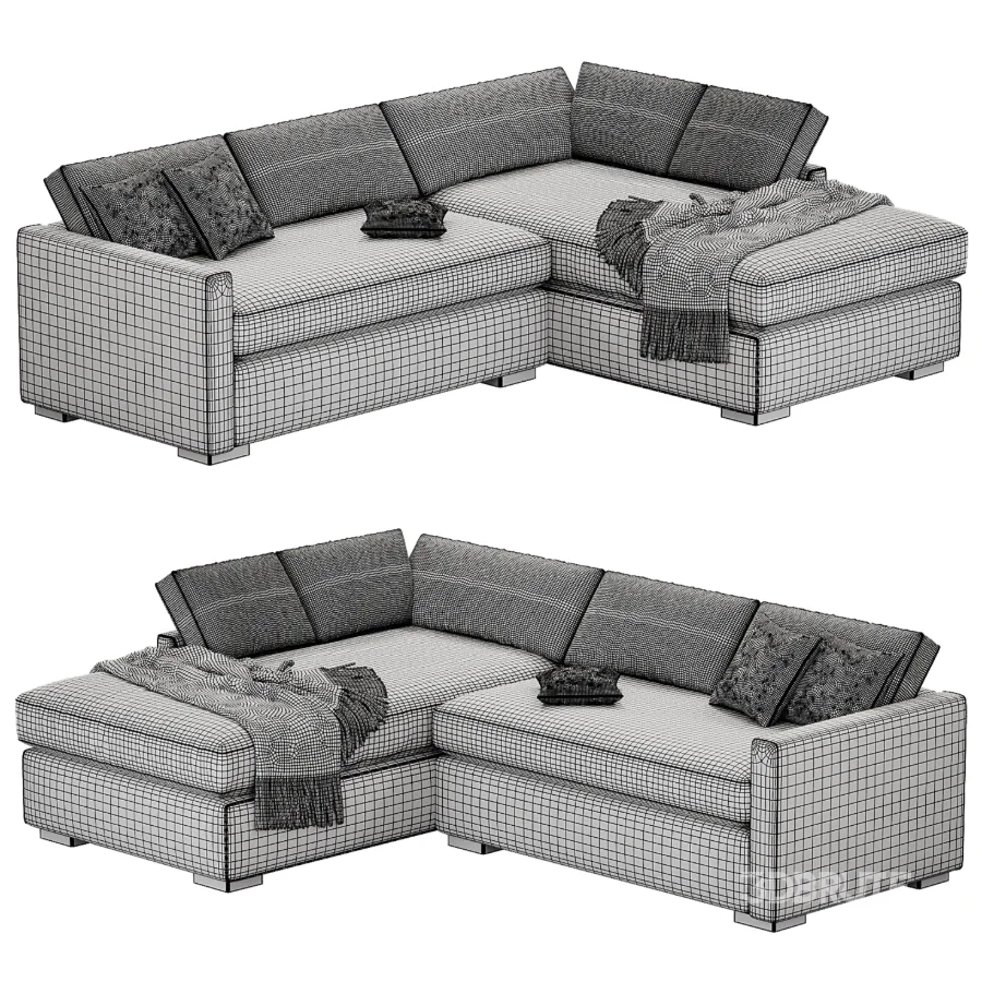 Clara Slim Arm Sleeper Sectional Image 4