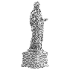 Classical Roman Goddess Statue with Ornamental Pedestal - Thumbnail 5