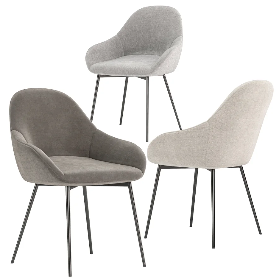 Brooke Fabric Dining Chair Image 4