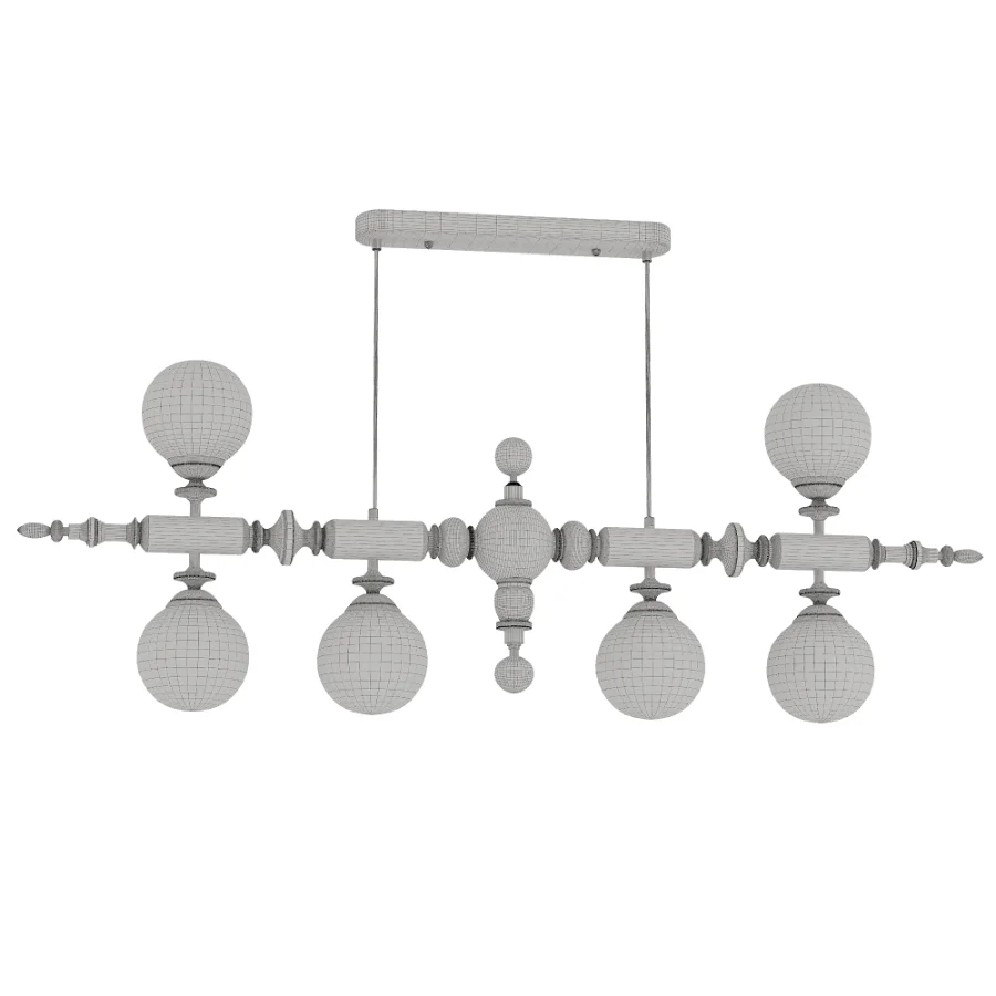 Cambridge Wooden Chandelier set2 Image 3
