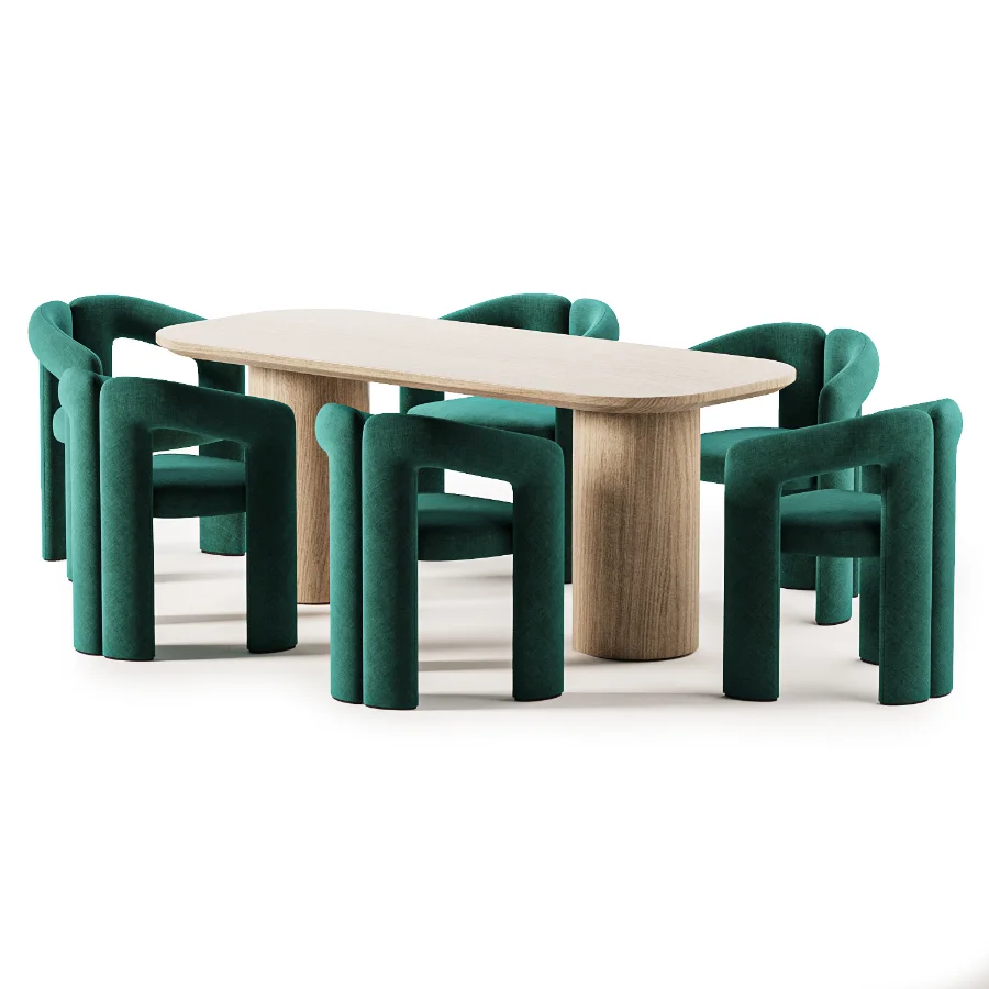 TONDO dining table and Dudet armchair Image 7