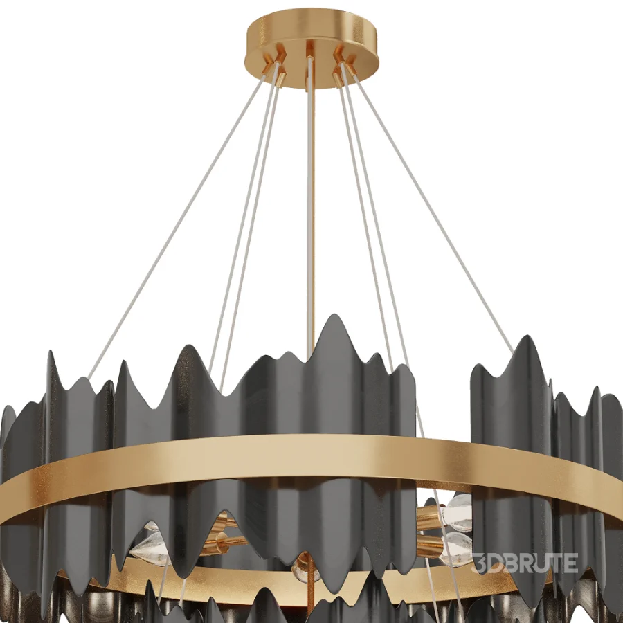 Verda Modern Circular Chandelier Image 3