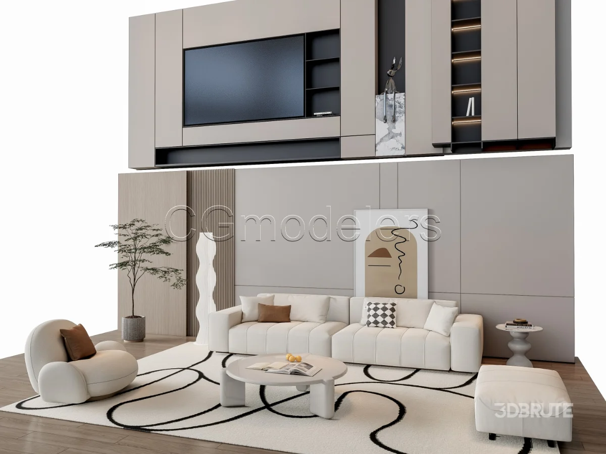 MODERN LUXURY LIVING ROOM SET 15 Image 8