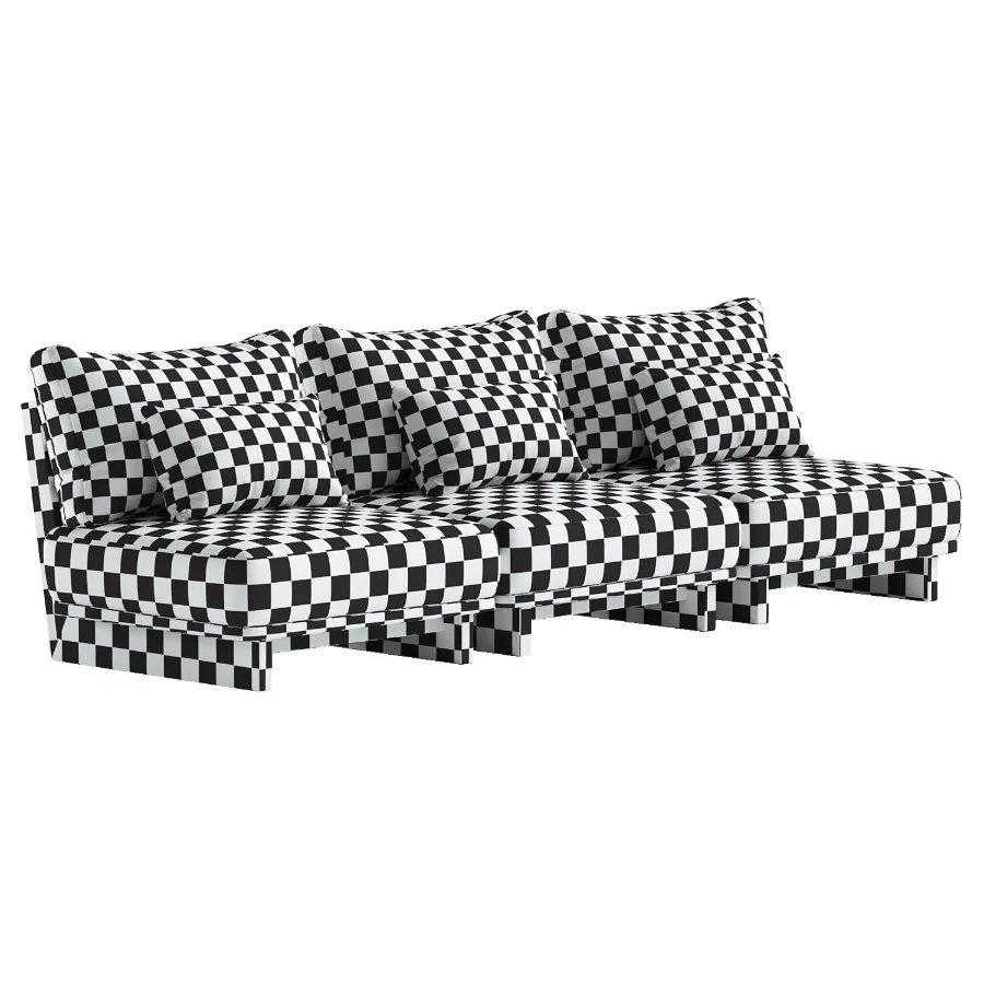 Daphne Outdoor Armless Sofa Image 7