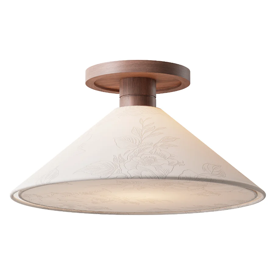 West Elm Devon Flush Mount Ceiling Lamp Image 3
