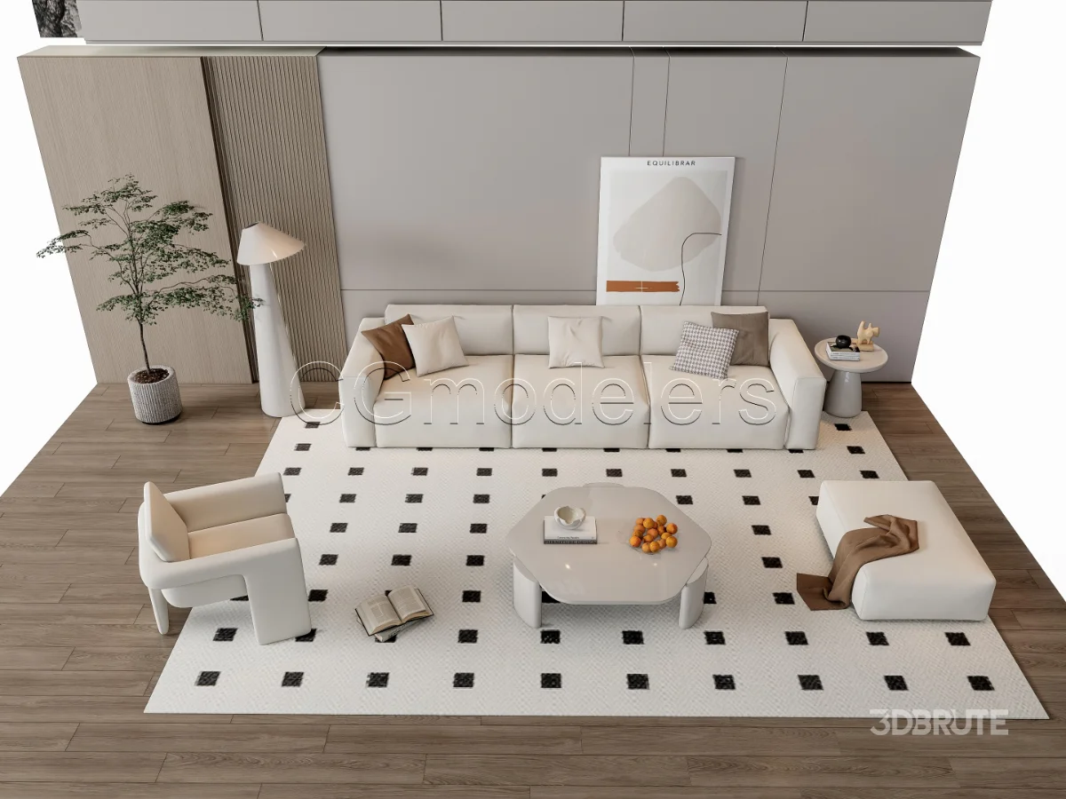 MODERN LUXURY LIVING ROOM SET 17 Image 9