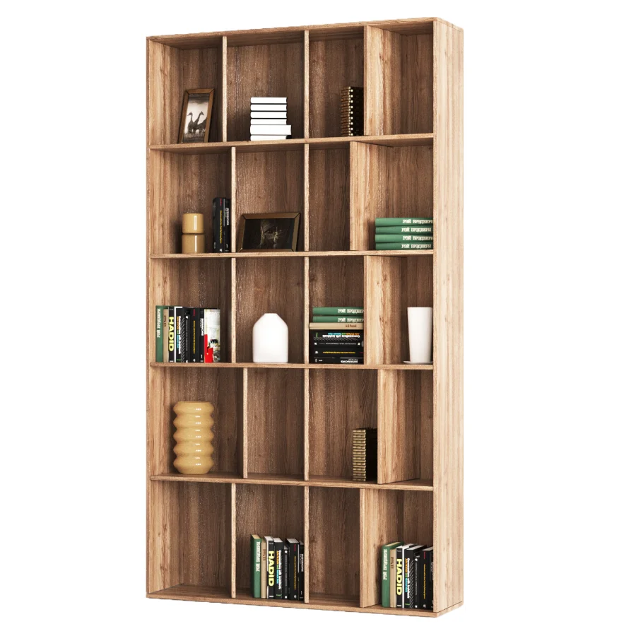 Bookshelf with Books and Decor Image 1