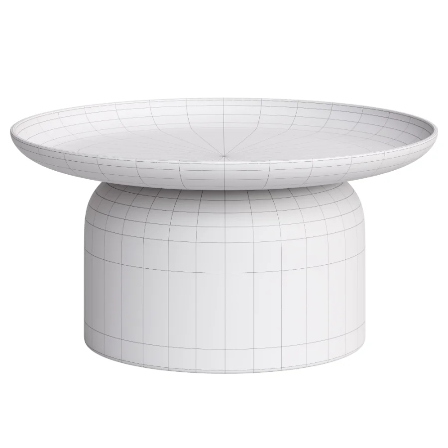 ARCOLA coffee table in ecru color, garden Image 3