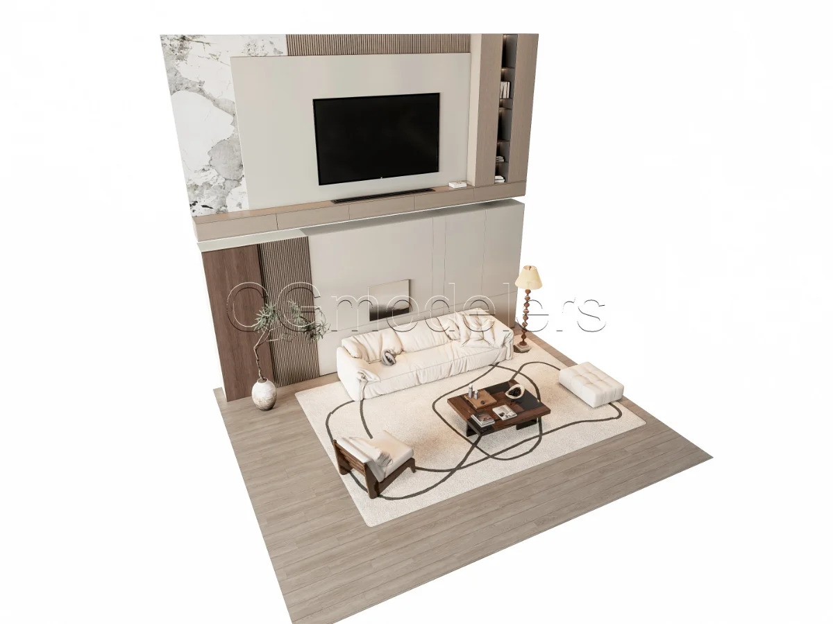 MODERN LUXURY LIVING ROOM SET 7 Image 17