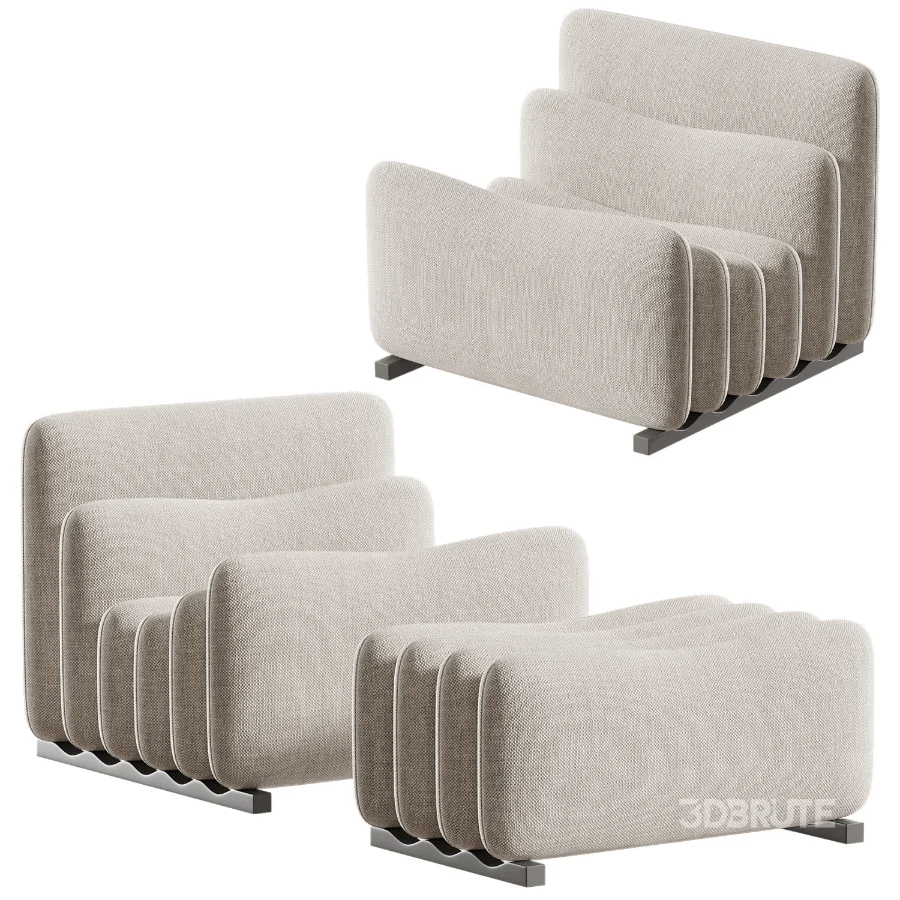 Additional System Armchair with Footstool Image 6