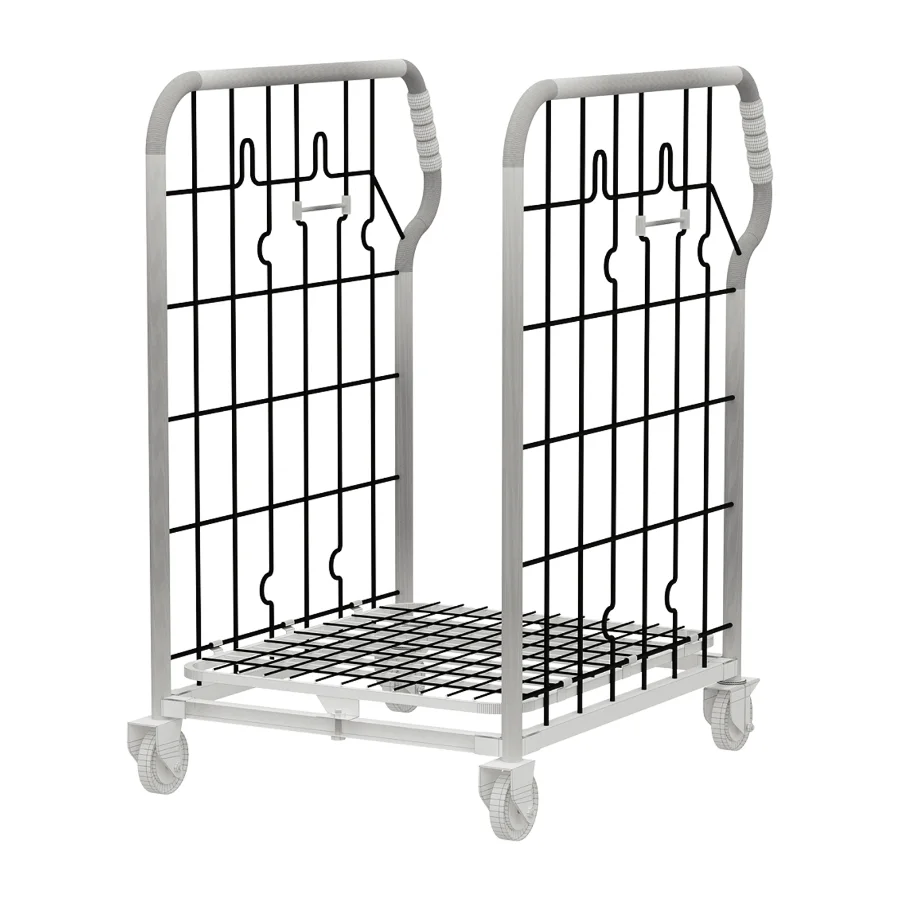 Compact Foldable Stock Cage Trolley Image 2