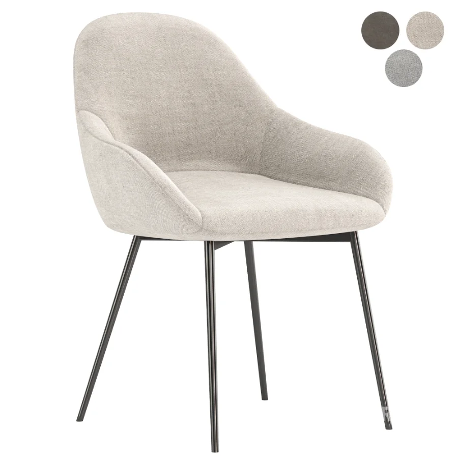 Brooke Fabric Dining Chair Image 3