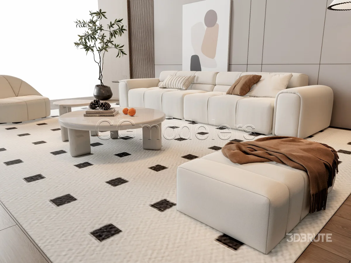 MODERN LUXURY LIVING ROOM SET 9 Image 7