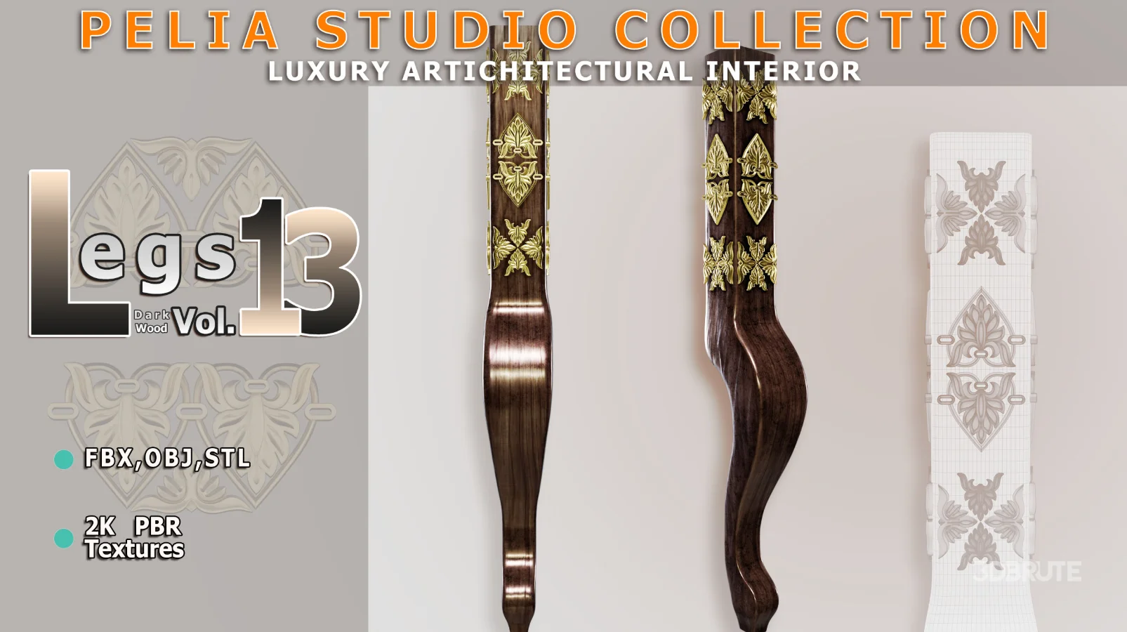 Leg-13-DarkWood Image 1