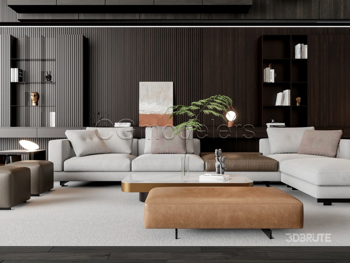 MODERN LUXURY LIVING ROOM SET 16 Image 3