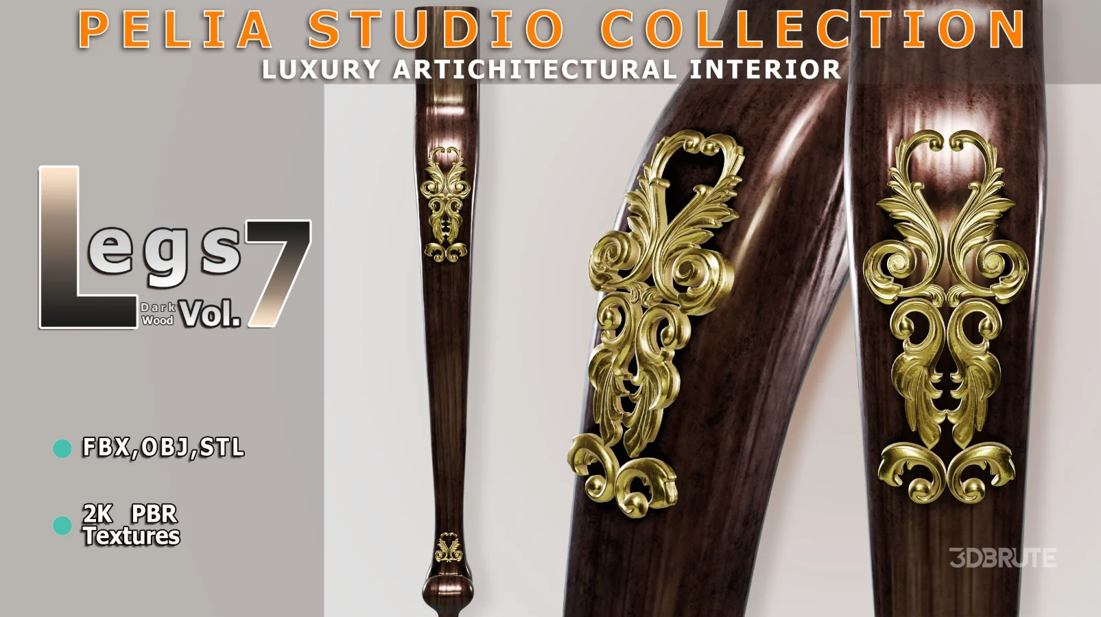 Leg-7-DarkWood Image 1