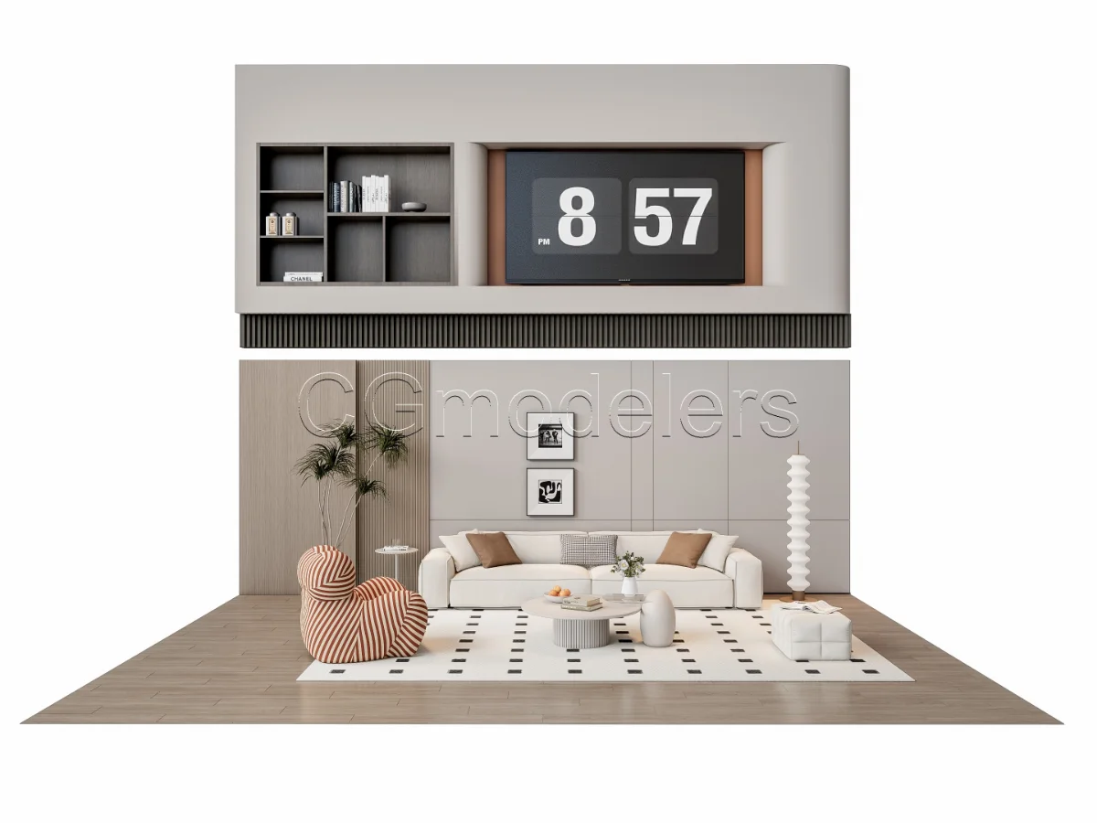 MODERN LUXURY LIVING ROOM SET 12 Image 10
