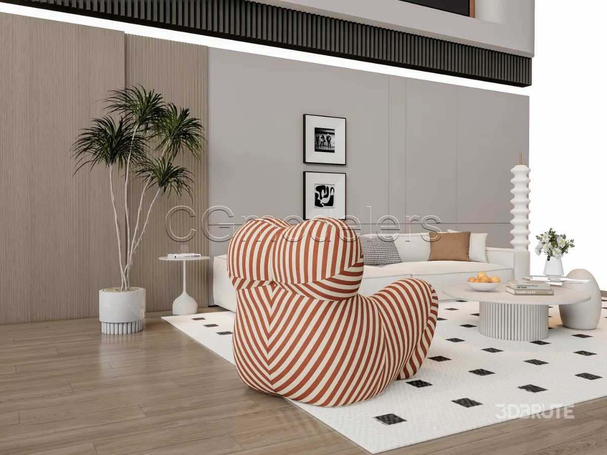 MODERN LUXURY LIVING ROOM SET 12 Image 8