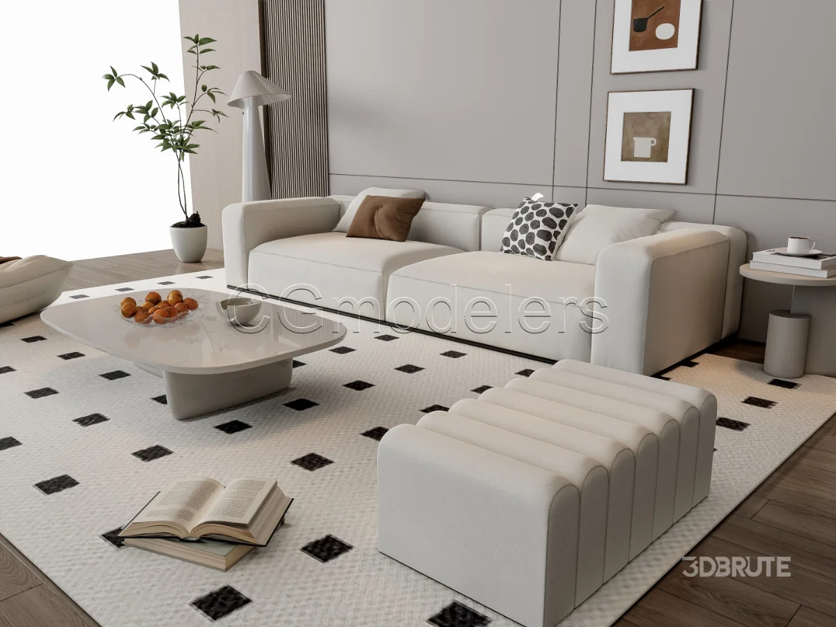 MODERN LUXURY LIVING ROOM SET 17 Image 18