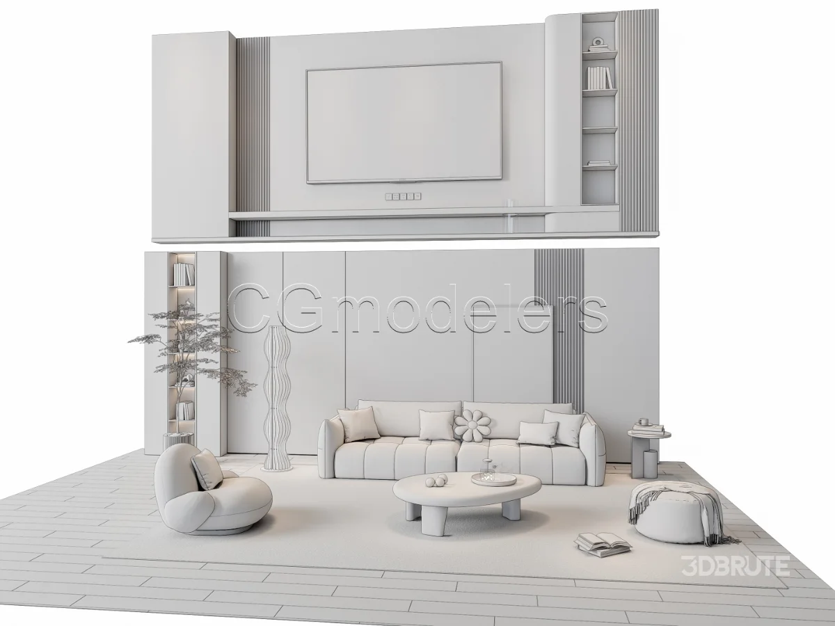 MODERN LUXURY LIVING ROOM SET 5 Image 16