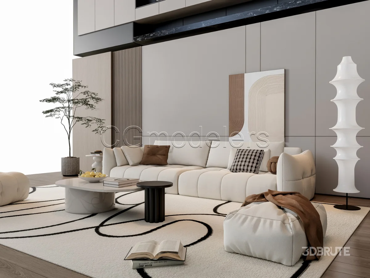 MODERN LUXURY LIVING ROOM SET 20 Image 10
