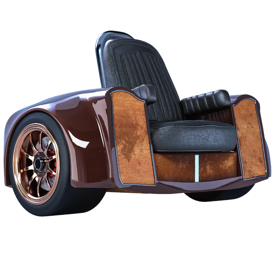 Retro Drive Lounge Chair Image 1