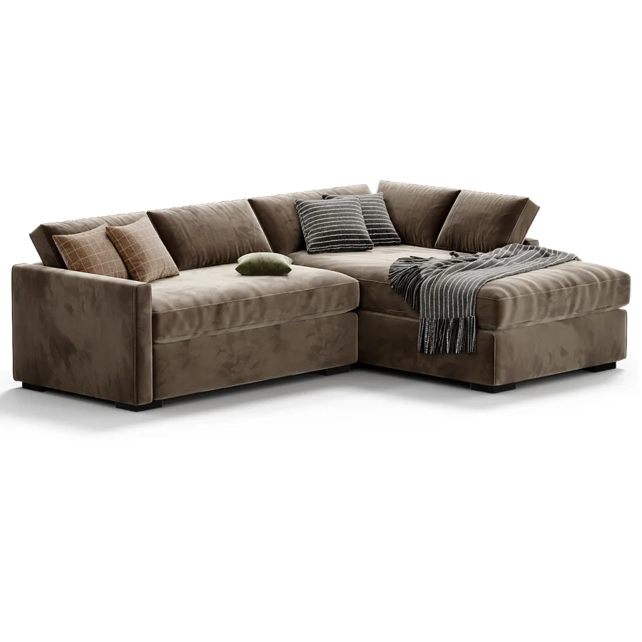 Clara Slim Arm Sleeper Sectional Image 7