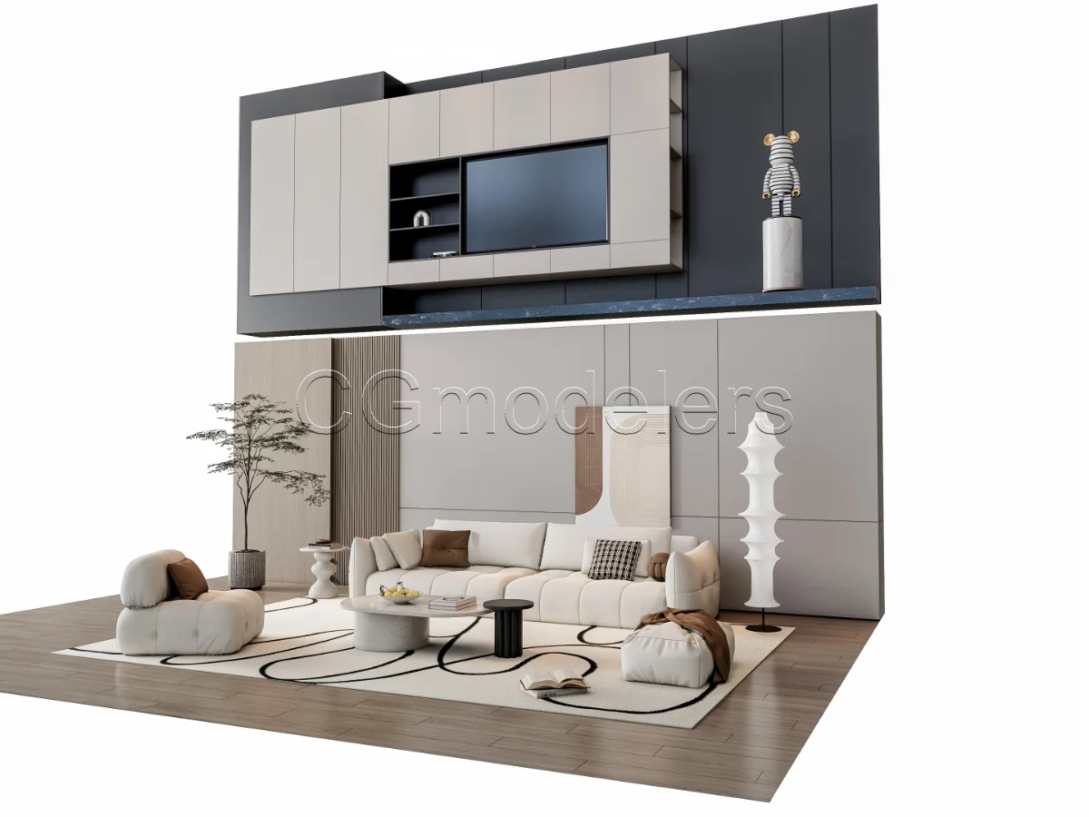 MODERN LUXURY LIVING ROOM SET 20 Image 2