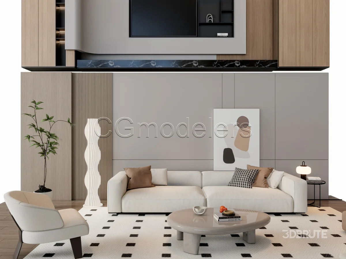 MODERN LUXURY LIVING ROOM SET 19 Image 19