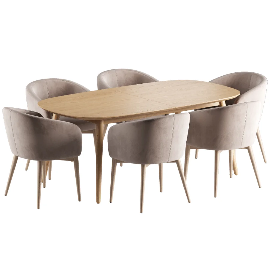 Torino Chair Fjord Dining Table Image 4