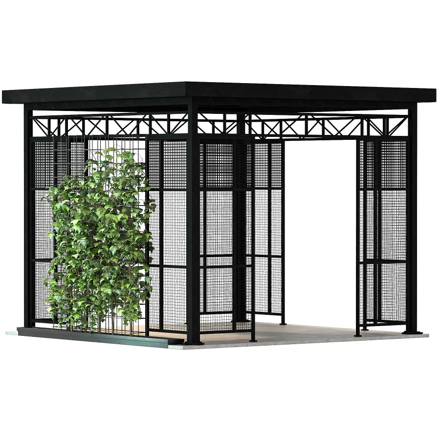 Outdoor Gazebo Metal Pavilion Structure Image 2