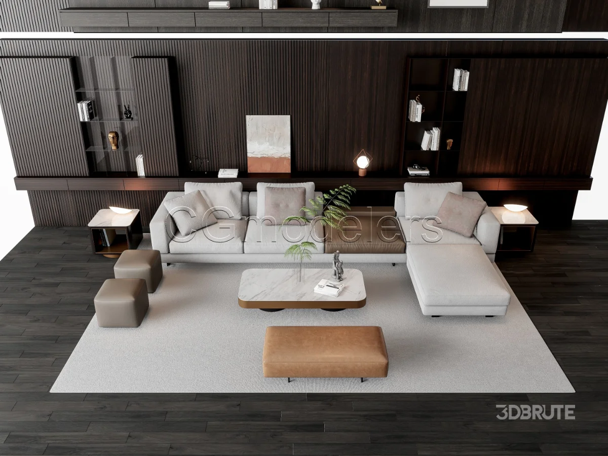 MODERN LUXURY LIVING ROOM SET 16 Image 9