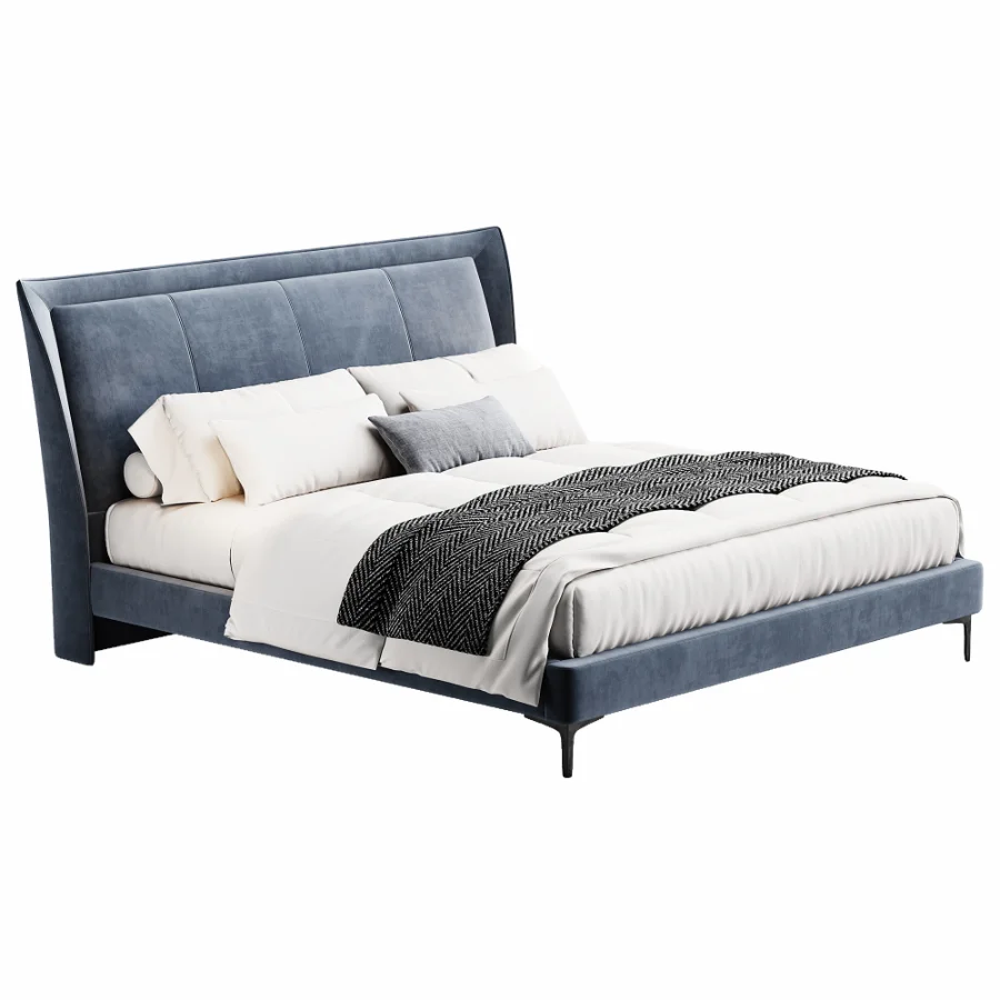Scandinavian double bed 01 Image 1