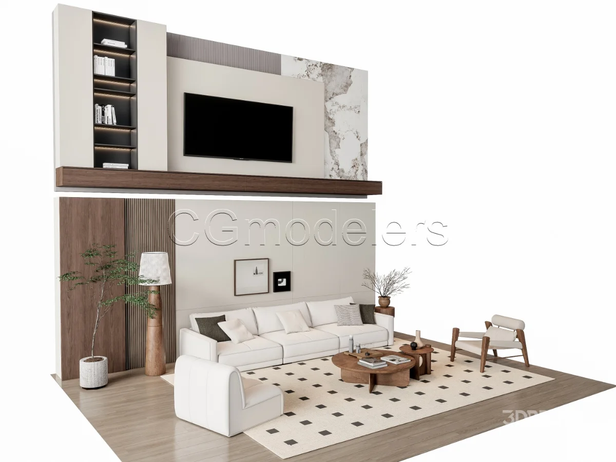 MODERN LUXURY LIVING ROOM SET 6 Image 19