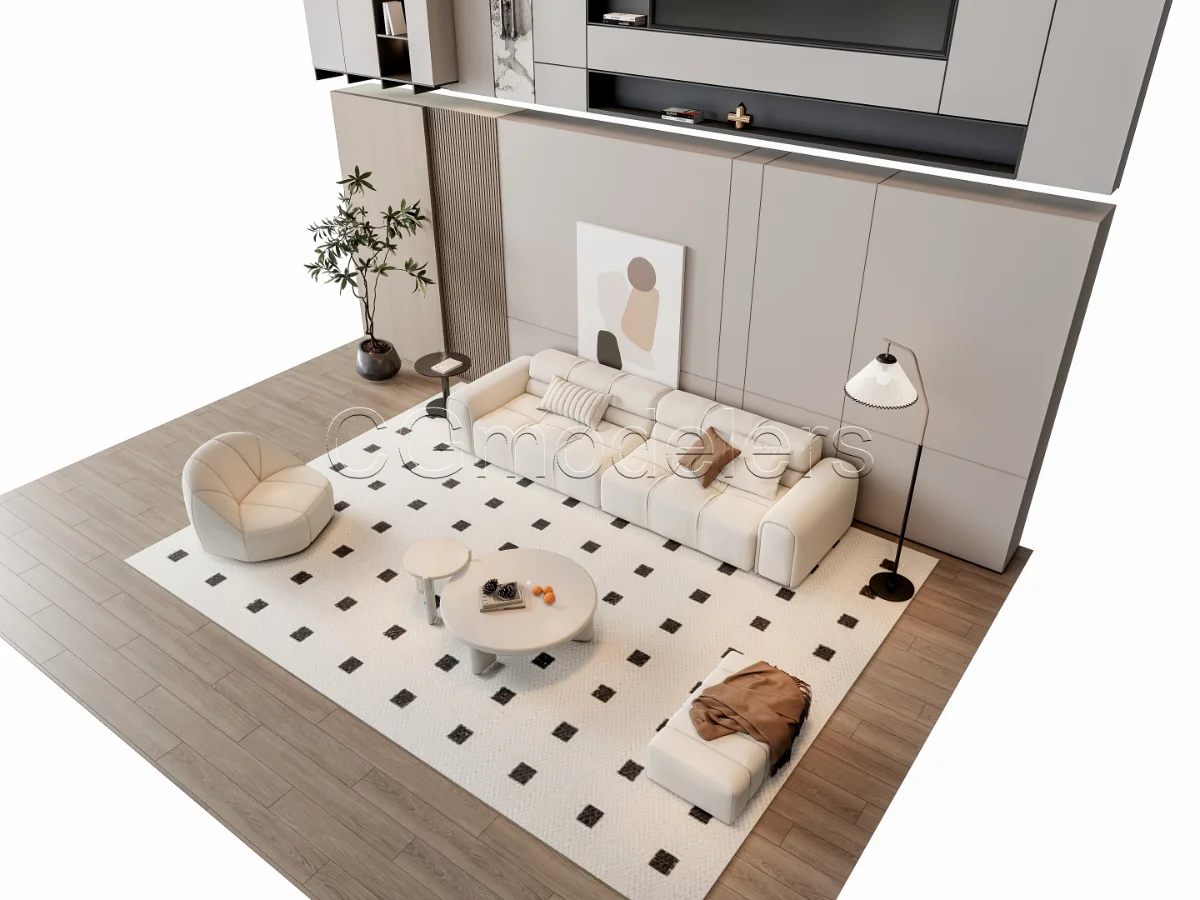 MODERN LUXURY LIVING ROOM SET 9 Image 11
