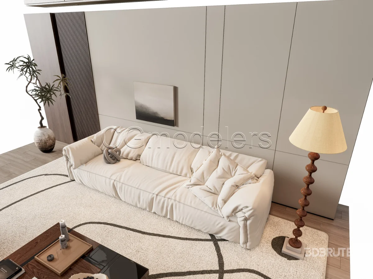 MODERN LUXURY LIVING ROOM SET 7 Image 11
