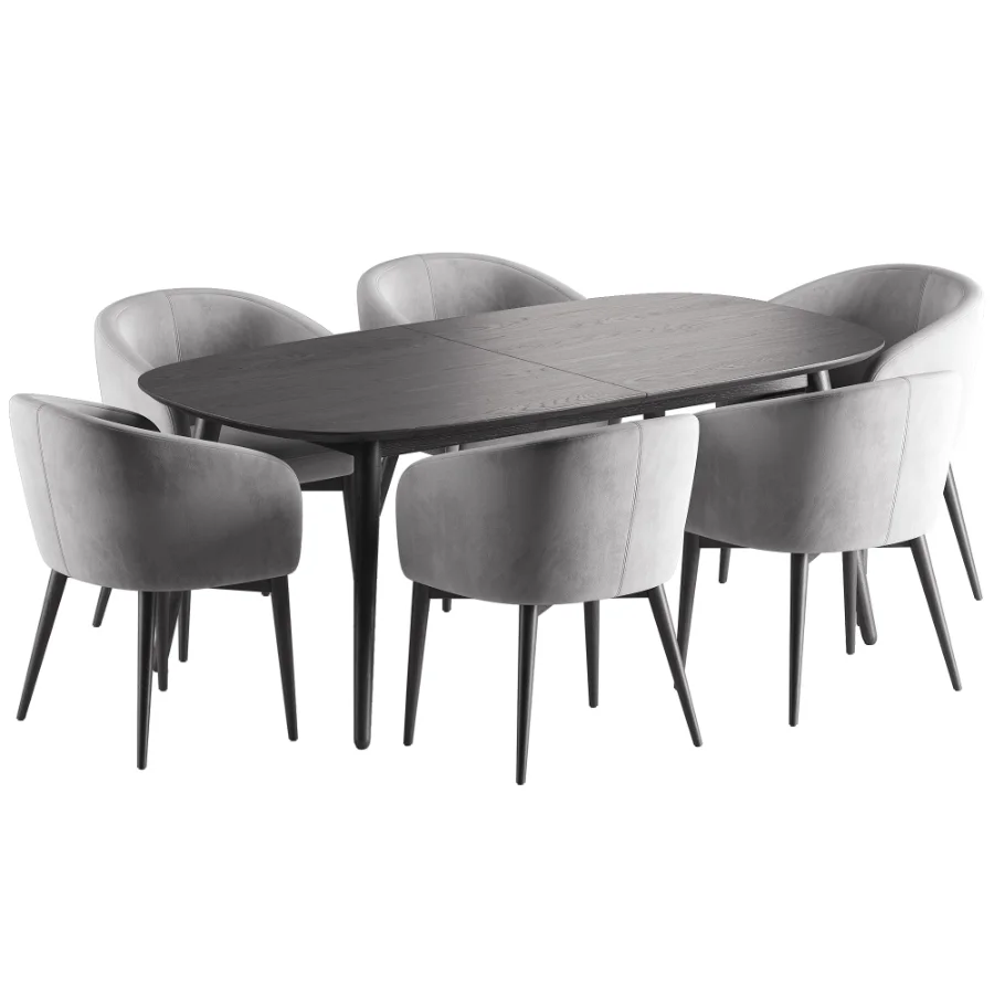 Torino Chair Fjord Dining Table Image 6