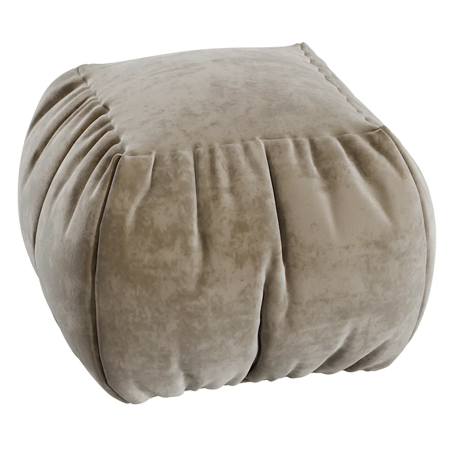 Velvet Pouf Image 5