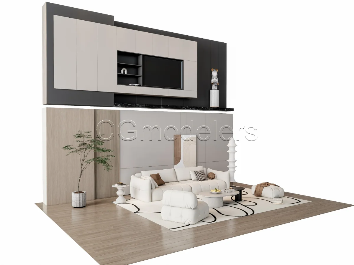 MODERN LUXURY LIVING ROOM SET 20 Image 3