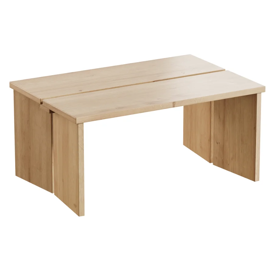 Amad oak wood coffee tables Image 8