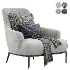 ESME Fabric armchair - Thumbnail 3