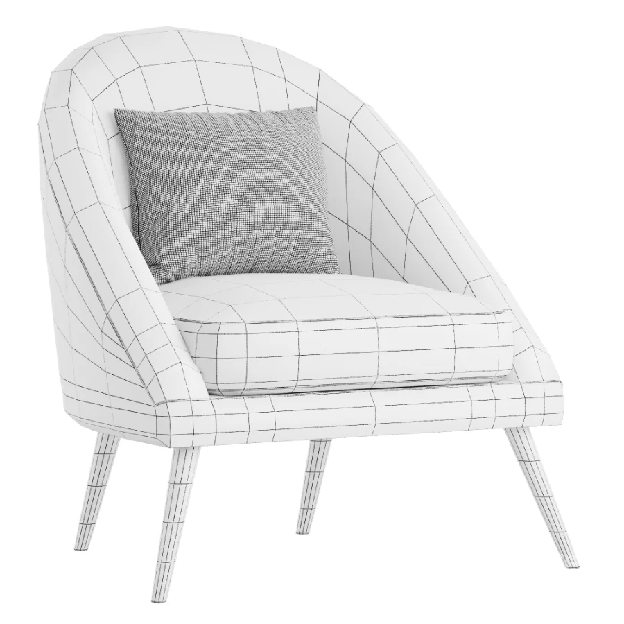 MOON_UPHOLSTERED_ARMCHAIR_WITH_DEEP_CONVEX_BACK Image 1