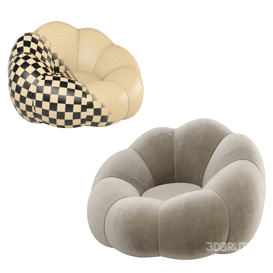 bean bag pumpkin chair Image 2