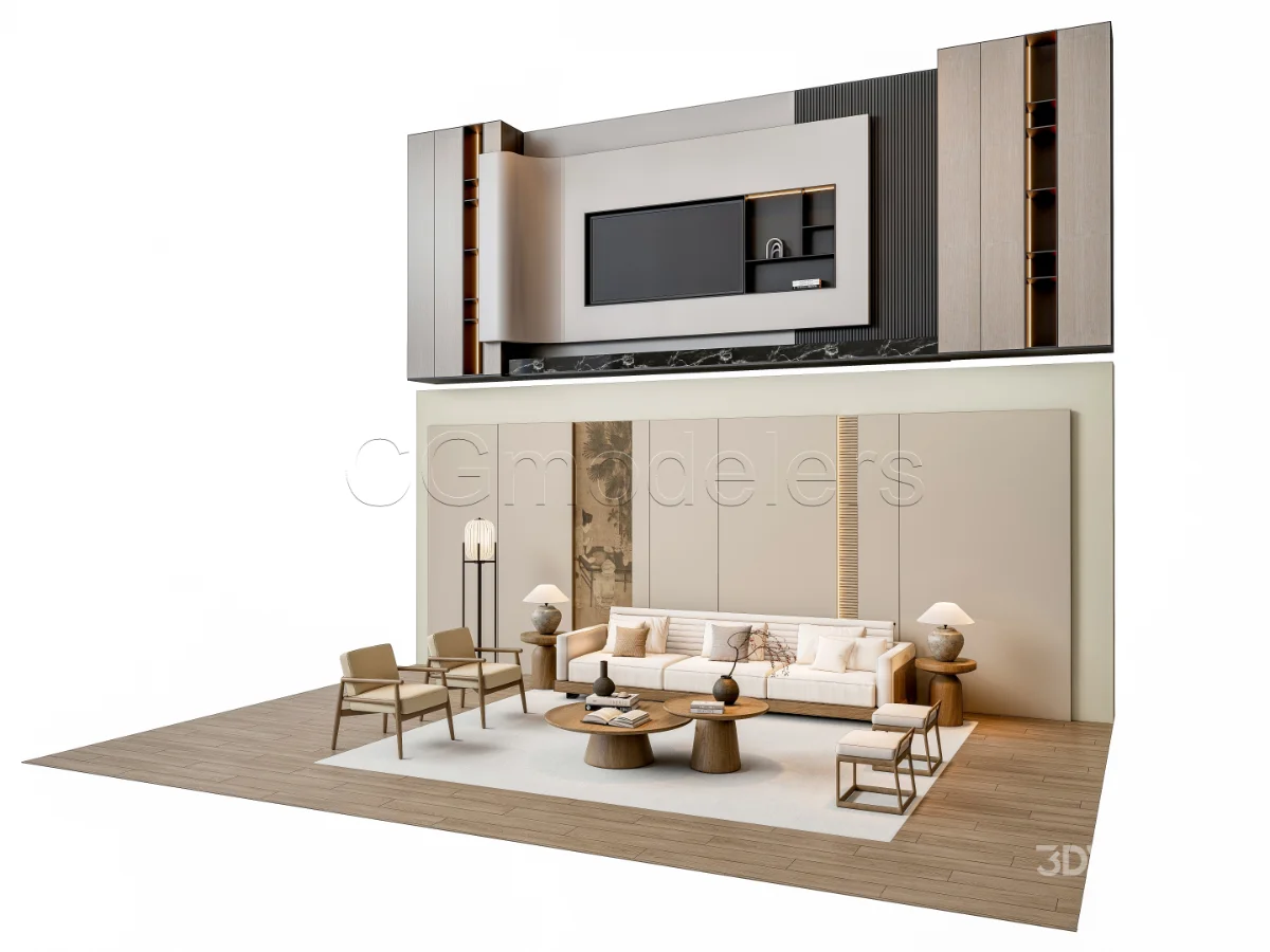 MODERN LUXURY LIVING ROOM SET 2 Image 21