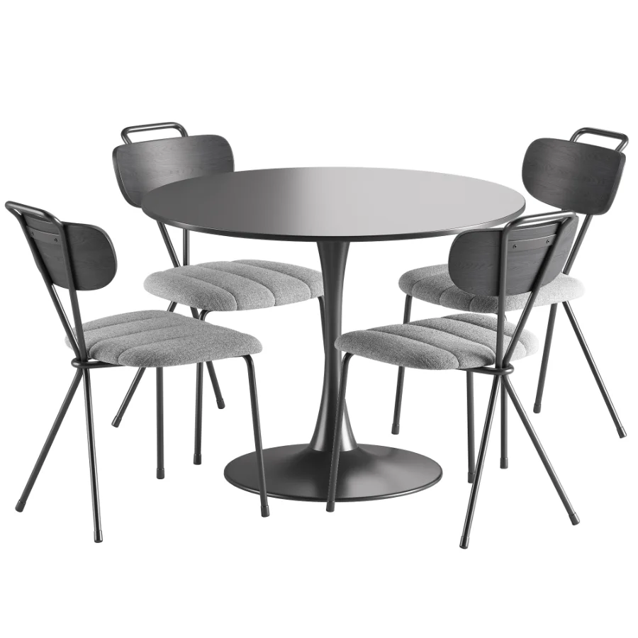 Berry Chair Tulip Table Image 6