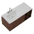 Endika suspended wooden bathroom furniture set with integrated sink by Sklum - Thumbnail 3