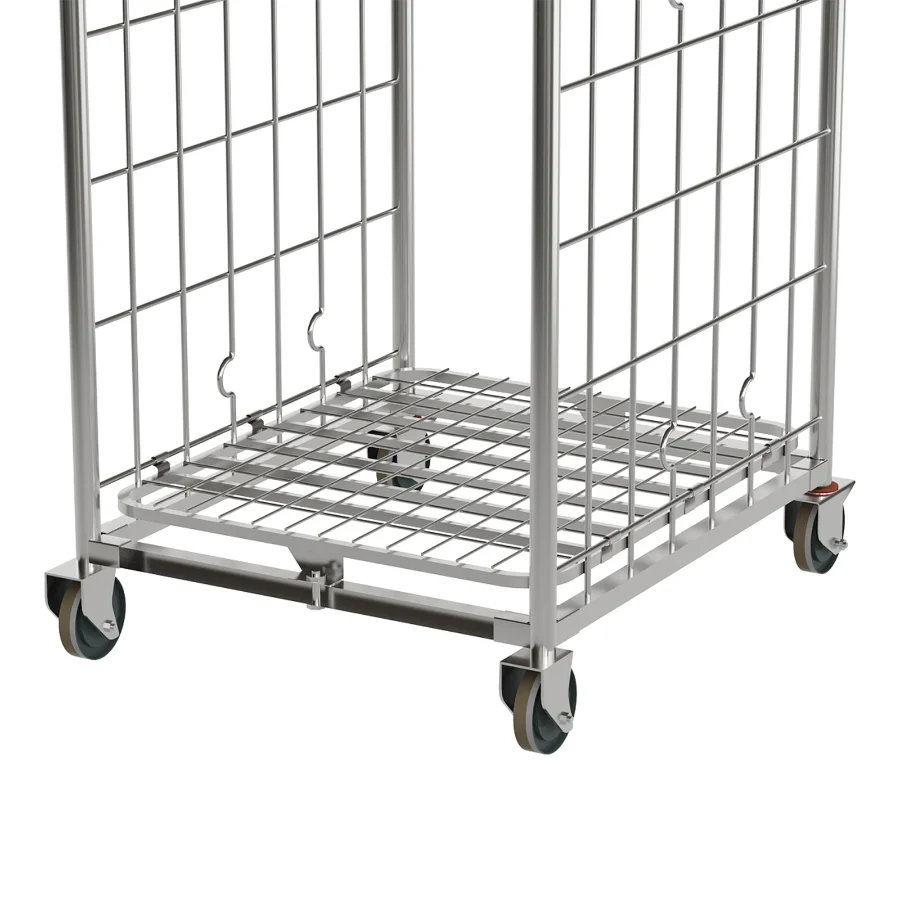 Compact Foldable Stock Cage Trolley Image 1