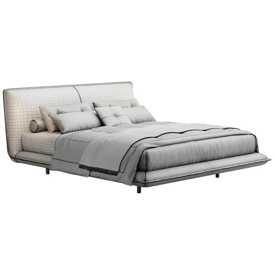 Piuma king Bed By Natuzzi Image 3