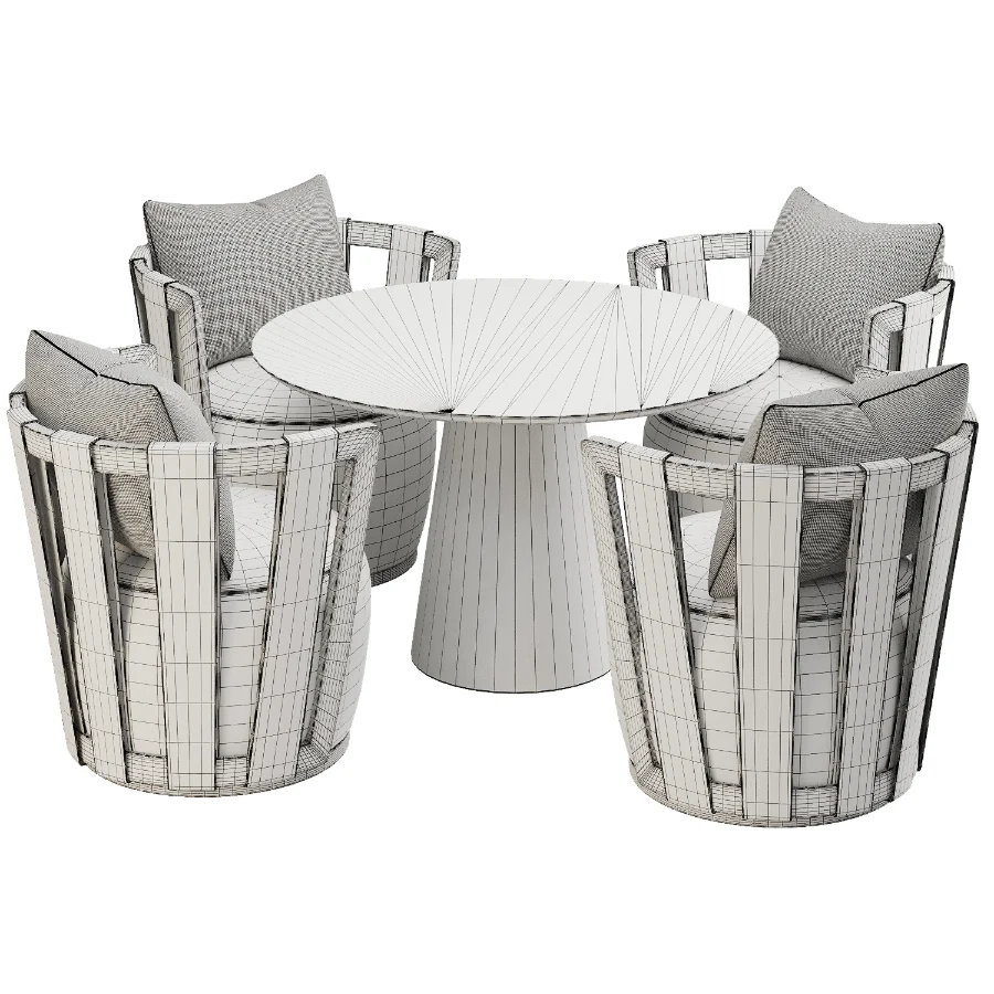 Dinning chair and table377 Image 3