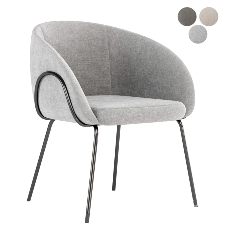 Xander Fabric Dining Chair Image 3